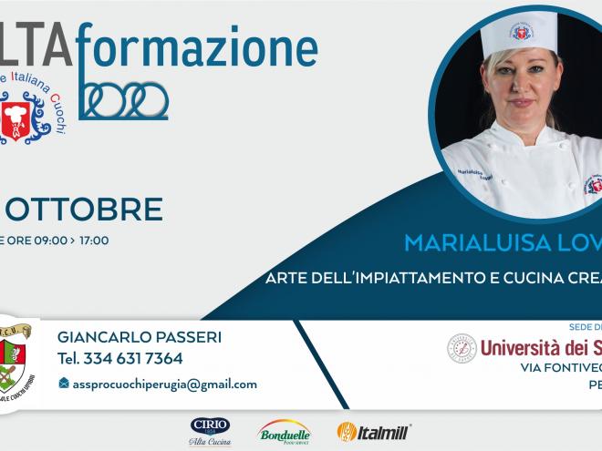 Alta formazione FIC Arte dell'impiattamento e cucina creativa MArialuisa Lovari