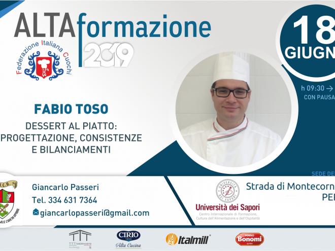 Dessert al piatto: progettazione, consistenze e bilanciamenti 18 Giugno 2019 Università dei sapori