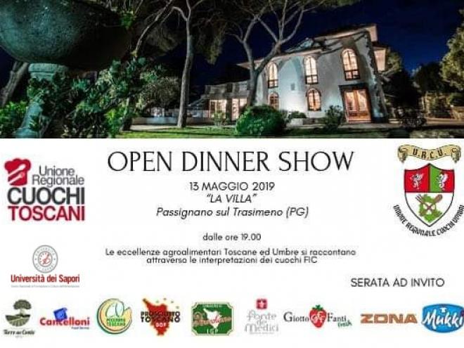 Open Dinner Show 13 Maggio 2019 La Villa Passignano Sul trasimeno Unione Regionale Cuochi Umbri Unione Regionale Cuochi Toscani